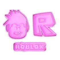 Cortador Biscoito Molde Forma ROBLOX Marcador Carimbo Pasta Americana Massa Cortador Biscoito Molde Forma ROBLOX Marcador Carimbo Pasta Americana Massa