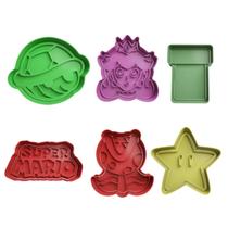 Cortador Biscoito Molde Forma SUPER MARIO Marcador Carimbo Pasta Americana Massa Cortador Biscoito Molde Forma SUPER MARIO Marcador Carimbo Pasta Americana Massa