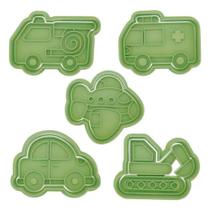 Cortador Biscoito Molde Forma TRATOR CONSTRUÇÃO Marcador Carimbo Pasta Americana Massa