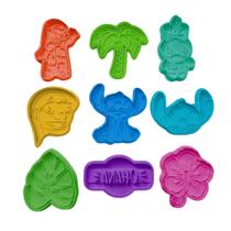 Cortador Biscoito Molde LILO E STICH Forma Marcador Carimbo Pasta Americana Massa