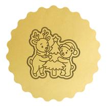 Cortador Biscoito Natal Árvore Rena Urso Fofos