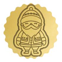 Cortador Biscoito Natal Papai Noel Touca em Pé Cortador Biscoito Natal Papai Noel Touca em Pé