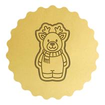 Cortador Biscoito Natal Rena Rudolph com Cachecol