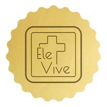 Cortador Biscoito Religioso Cruz Jesus Ele Vive