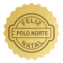Cortador Biscoito Selo Feliz Natal Polo Norte Cortador Biscoito Selo Feliz Natal Polo Norte