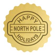 Cortador Biscoito Selo Happy Holidays North Pole Cortador Biscoito Selo Happy Holidays North Pole