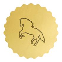 Cortador Biscoito Silhueta Cabeça de Cavalo Correndo