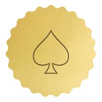 Cortador Biscoito Silhueta Naipe Espadas Cartas