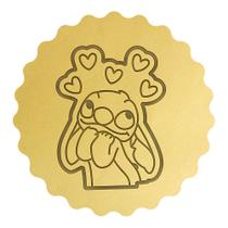 Cortador Biscoito Stitch Apaixonado Coraçõezinhos