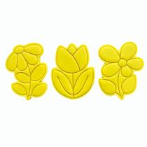 Cortador Biscoito Trio de Flores 7CM - Linha Premium Cortador Biscoito Trio de Flores 7CM - Linha Premium