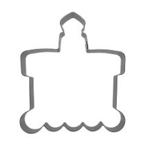 Cortador Bolo de aniversário 1 G - Ref 592 - 1 unidade - RR CORTADORES - Rizzo