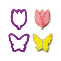 Cortador Borboleta e Flor - Decora