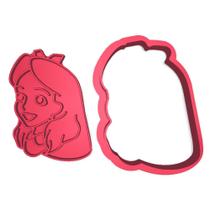 Cortador Busto Cabeça Alice País Maravilhas Cute