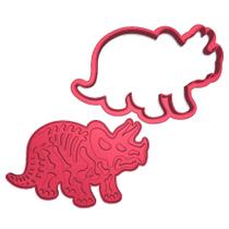 Cortador Carimbo Fóssil Dinossauro Triceratops Osso