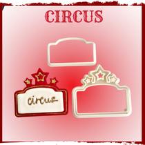 Cortador Circo - Moldura Circus 7cm - Cia do Molde