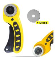 Cortador Circular 45mm Manual Tecido Papel Eva + Disco Refil