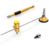 Cortador Circular de Vidro Pesado B BLOOMOAK com Cabo Redondo, Ventosa e Conjunto de Ferramentas Ajustável com Lâmina Extra 60 cm Cortador Circular de Vidro Pesado B BLOOMOAK com Cabo Redondo, Ventosa e Conjunto de Ferramentas Ajustável com Lâmina Extra 60 cm