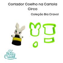 Cortador Coelho na Cartola - Circo - Coleção Bia Cravol