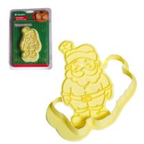 Cortador Com Carimbo De Biscoito Papai Noel Modelador 2Pçs Massa Biscuit Confeitaria Bolacha Cortador Com Carimbo De Biscoito Papai Noel Modelador 2Pçs Massa Biscuit Confeitaria Bolacha