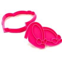 Cortador com marcador dois sapatinhos 8cm - D250529 Cortador com marcador dois sapatinhos 8cm - D250529