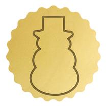 Cortador Contorno Boneco de Neve com Chapéu