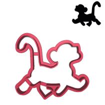 Cortador Contorno Rei Leão Simba Andando Savana Cortador Contorno Rei Leão Simba Andando Savana