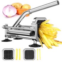 Cortador de alimentos Befano French Fry Cutter em aço inoxidável 1/4 1/2" Cortador de alimentos Befano French Fry Cutter em aço inoxidável 1/4 1/2"