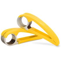 Cortador de banana FireKylin ABS + aço inoxidável 2 peças amarelo