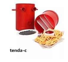 Cortador De Batatas Fritas E Recipiente De Microondas 2 Em 1