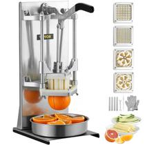 Cortador de batatas fritas VEVOR Commercial com 4 lâminas 1/4 e 3/8