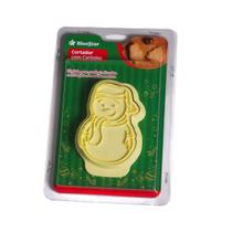 Cortador de Biscoito Boneco de Neve Natal Cortar Massa Doces Com Carimbo Confeitaria Confeitar Molde