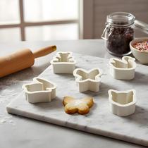 Cortador de Biscoitos em Formato de Bichinhos - Kit com 5 Moldes Plásticos Atóxicos