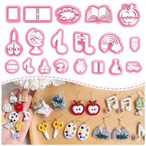 Cortador de brincos Clay Cutters Keoker Back to School 19 Shapes