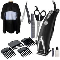 Cortador De Cabelo 18w Philco Profissional 9 Acessorios Alavanca Regulagem Cr12 Maquina Capa Navalha