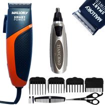 Cortador de cabelo barba e corpo e aparador nariz orelha kit - Mallory