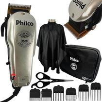 Cortador de cabelo barba profissional 14w titanio e capa kit