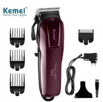 Cortador de Cabelo Bivolt Kemei - Cortes Rápidos e Práticos