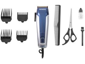 Cortador de Cabelo CR09 Classic 127V Mondial Azul e Prata