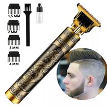 Cortador De Cabelo Elétrico Lâmina De Precisão Cor Dourada