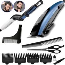 Cortador De Cabelo Gama Italy Master Profissional 9 Acessorios Magnetic 7w Maquina Escova Alisadora Barba Pente