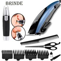 Cortador De Cabelo Gama Italy Profissional 9 Acessorios Magnetic 7w Maquina Master Aparador Pelos Nariz