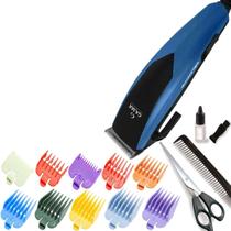 Cortador De Cabelo Gama Italy Profissional Com 10 Pentes Magnetic Maquina Master Maleta