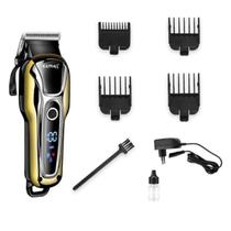 Cortador De Cabelo Kemei Km-1990 Preto E Dourado 110v/240v Cortador De Cabelo Kemei Km-1990 Preto E Dourado 110v/240v