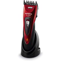 Cortador de Cabelo Mondial Flex Clipper CR04 Vermelho Bivolt