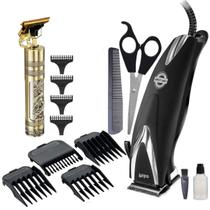 Cortador De Cabelo Philco 18w Profissional Inox Maquina Acessórios