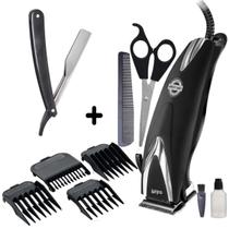 Cortador De Cabelo Philco Profissional 18w 9 Acessórios Alavanca Regulagem Cr12 Maquina Navalha