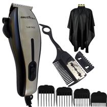 Cortador de cabelo pro 14w capa pra corte e pente navalha