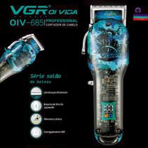 Cortador De Cabelo Profissional 2500mah Visor Led 8 Pentes VGR OIV-685
