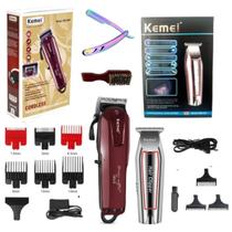 Cortador de Cabelo Profissional Kemei 2600 Cortador de Barba Hair Clipper Kemei KM 032