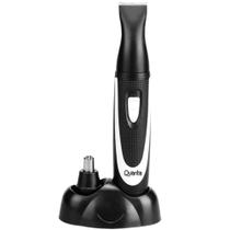 Cortador de Cabelo Quanta QTCET21 2 Em 1 Bivolt - Preto/Cinza Cortador de Cabelo Quanta QTCET21 2 Em 1 Bivolt - Preto/Cinza
